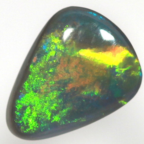 SOLID BLACK OPAL Very Bright, large rolling flashes SEE VIDEO